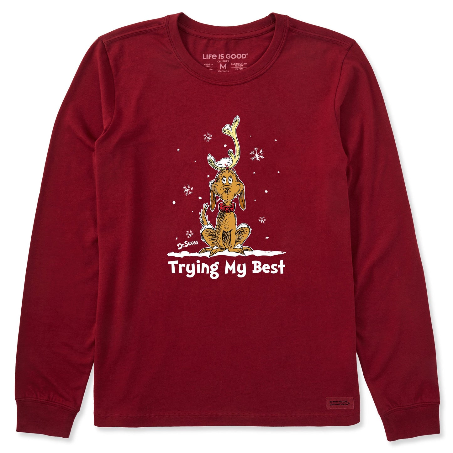 Women's Trying My Best Max Long Sleeve Crusher Tee