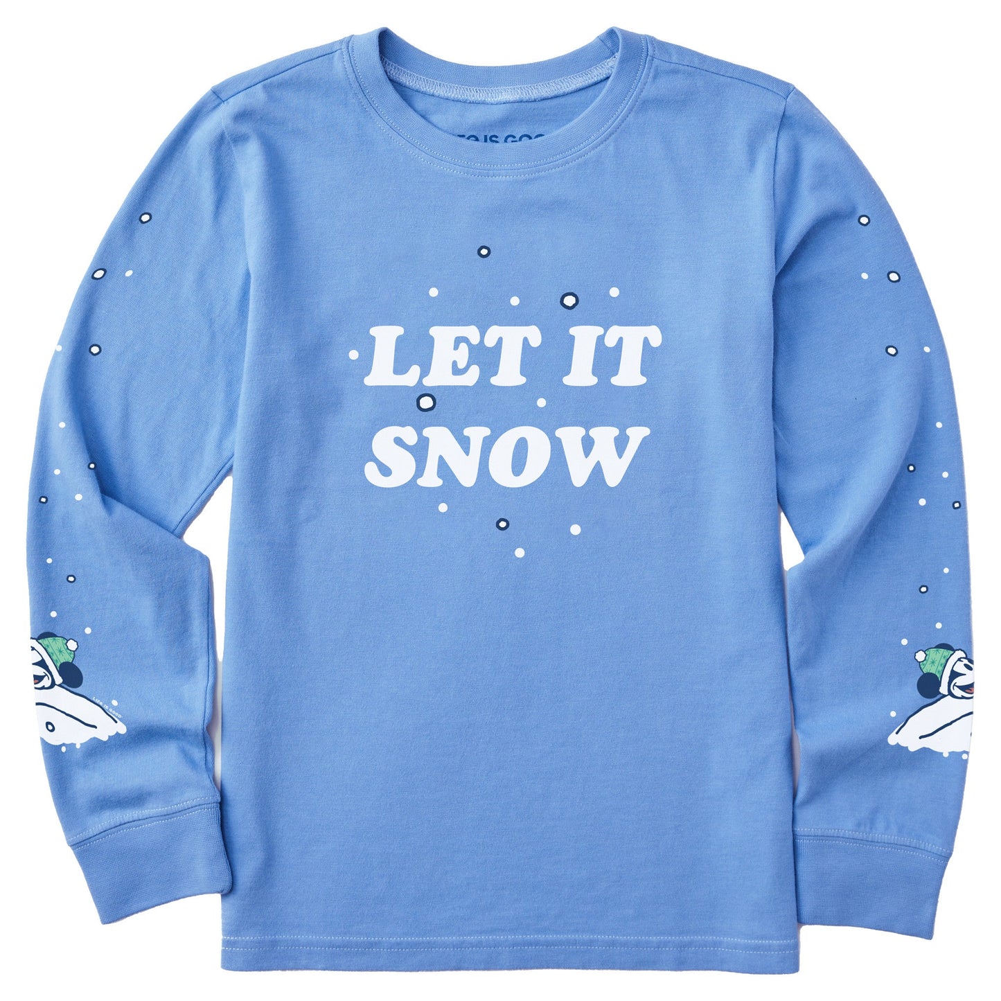 Kids Willie Let it Snow Long Sleeve Crusher Tee
