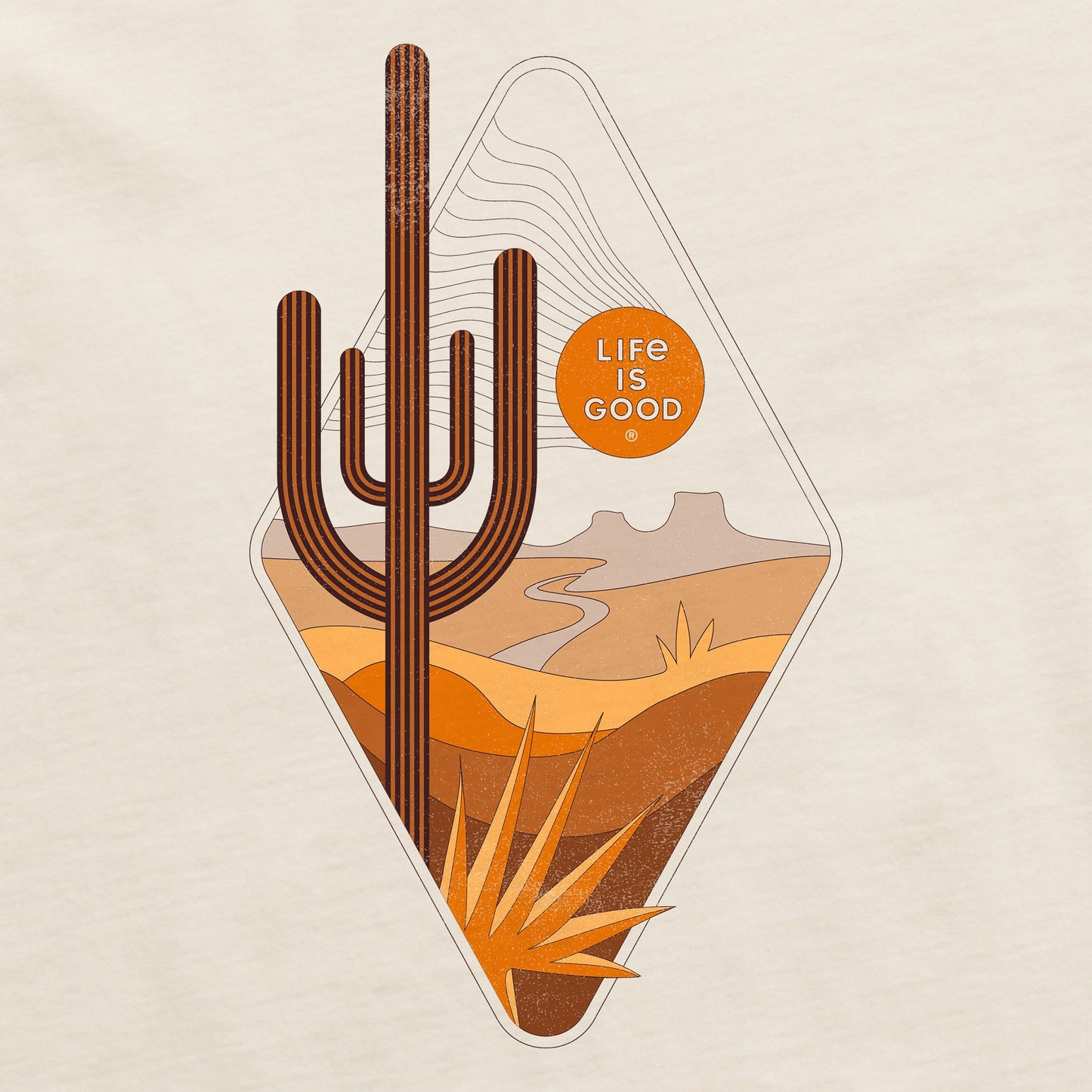 Women's Desert Diamond Short Sleeve Crusher Boxy Tee