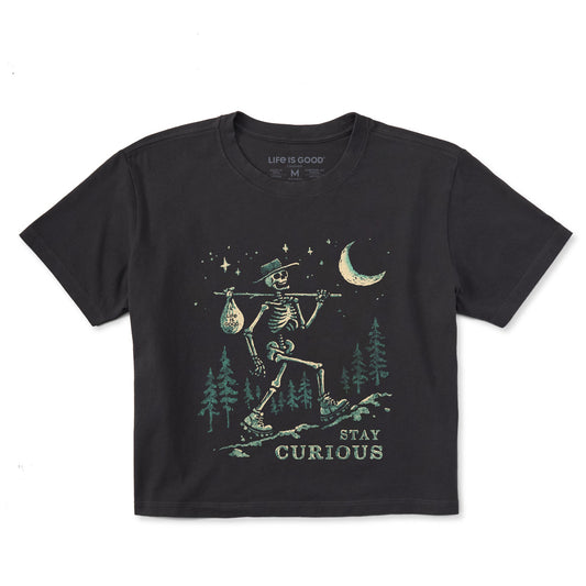 Women's Stay Curious Short Sleeve Crusher Boxy Tee