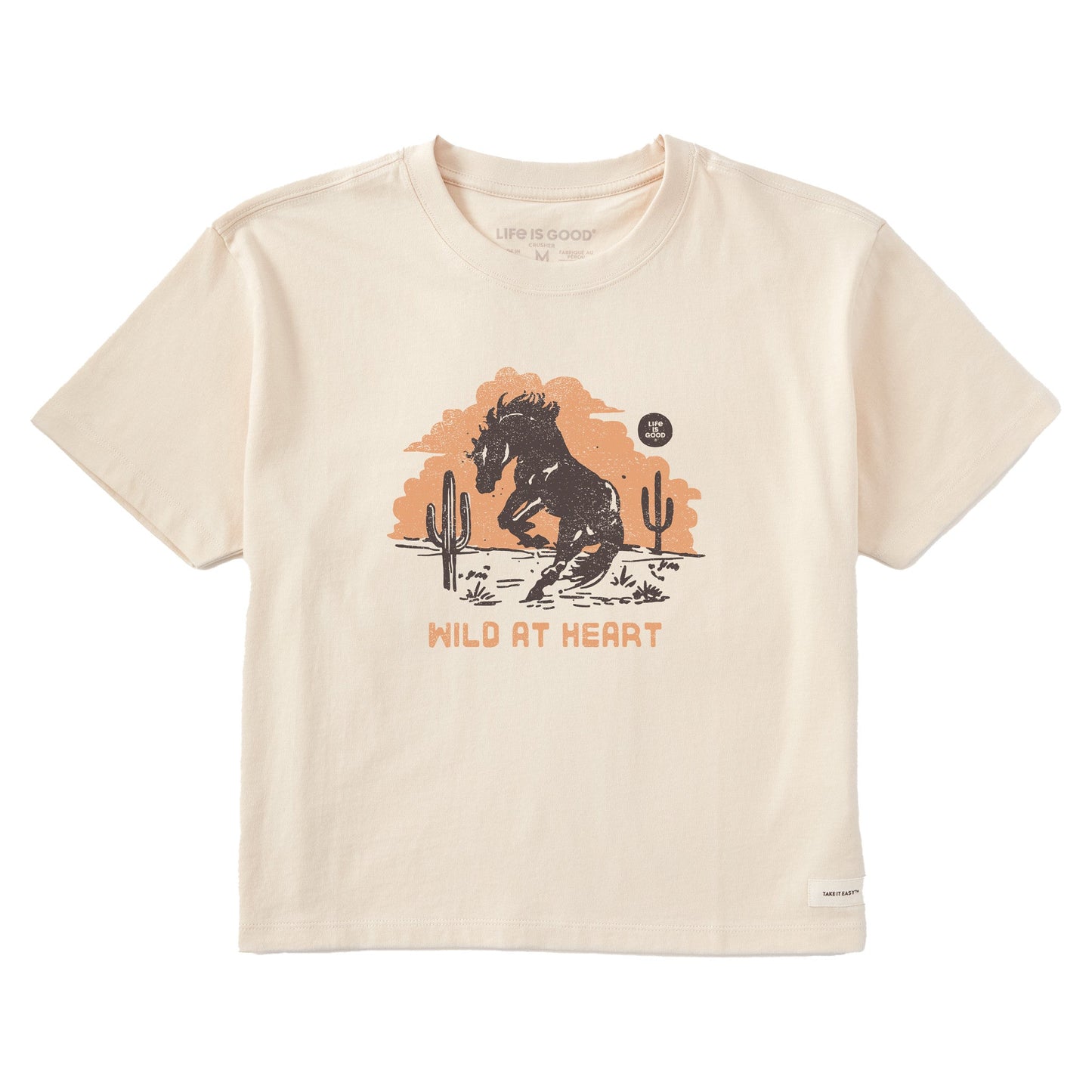 Women's Wild at Heart Mustang Short Sleeve Crusher Boxy Tee