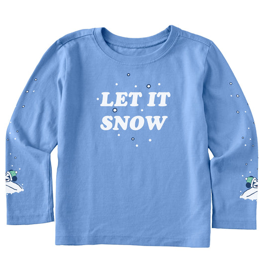 Toddler Willie Let it Snow Long Sleeve Crusher Tee