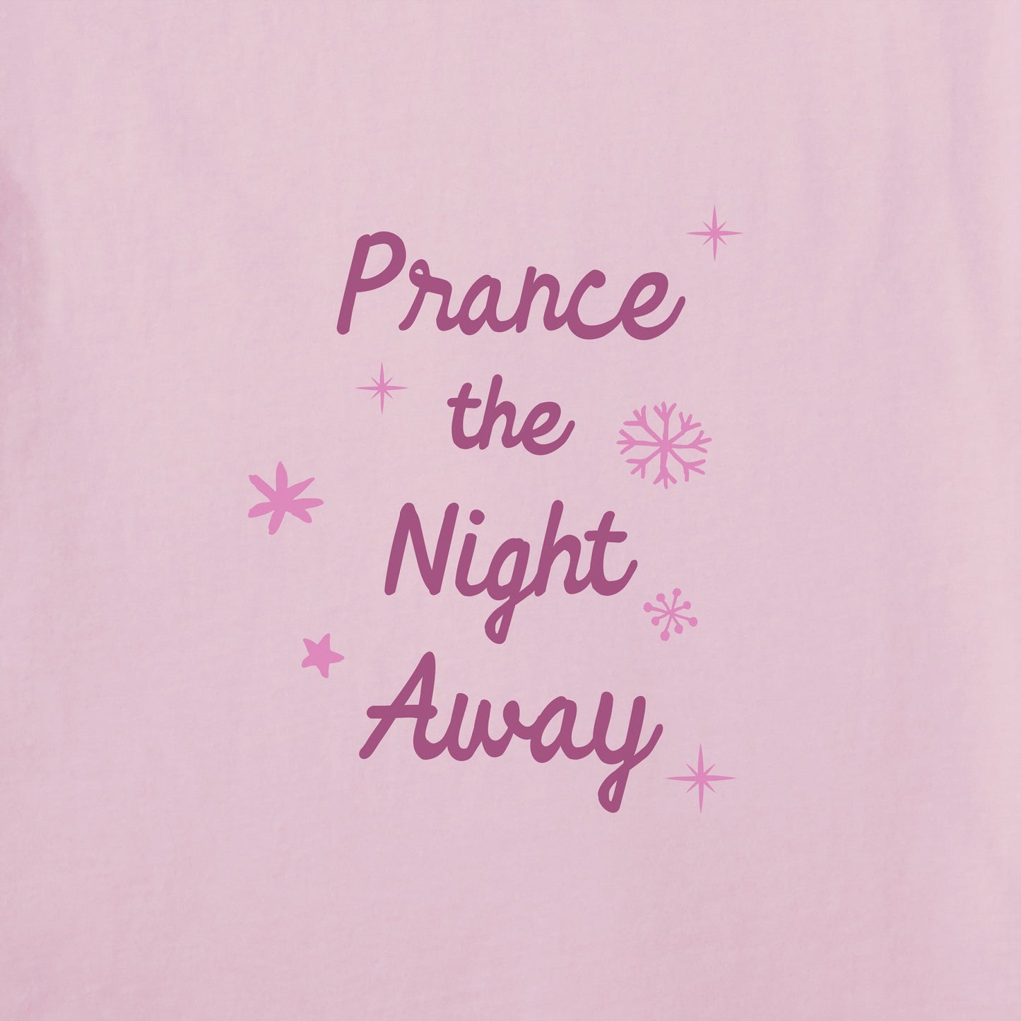 Women's Prance the Night Away Reindeer Long Sleeve Crusher Tee