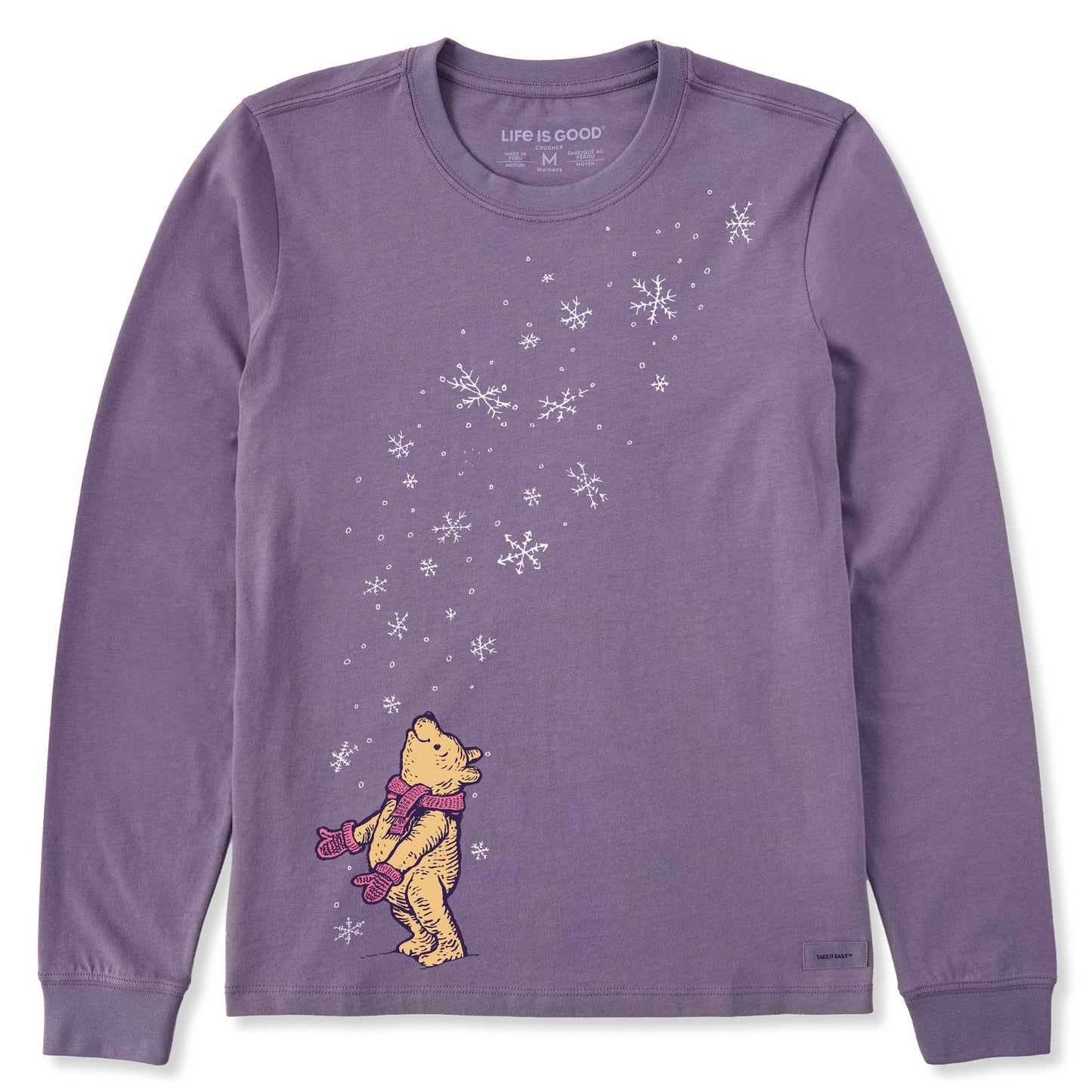 Women's Winnie Snowfall Long Sleeve Crusher Tee