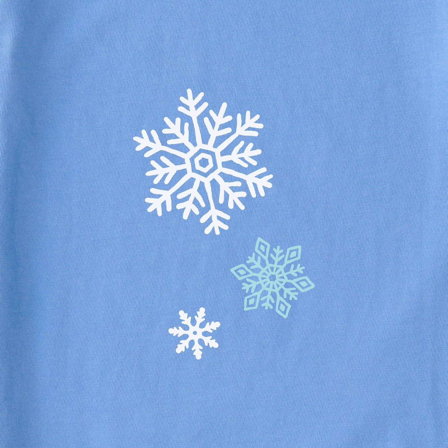 Women's Believe Falling Snowflakes Long Sleeve Crusher Tee