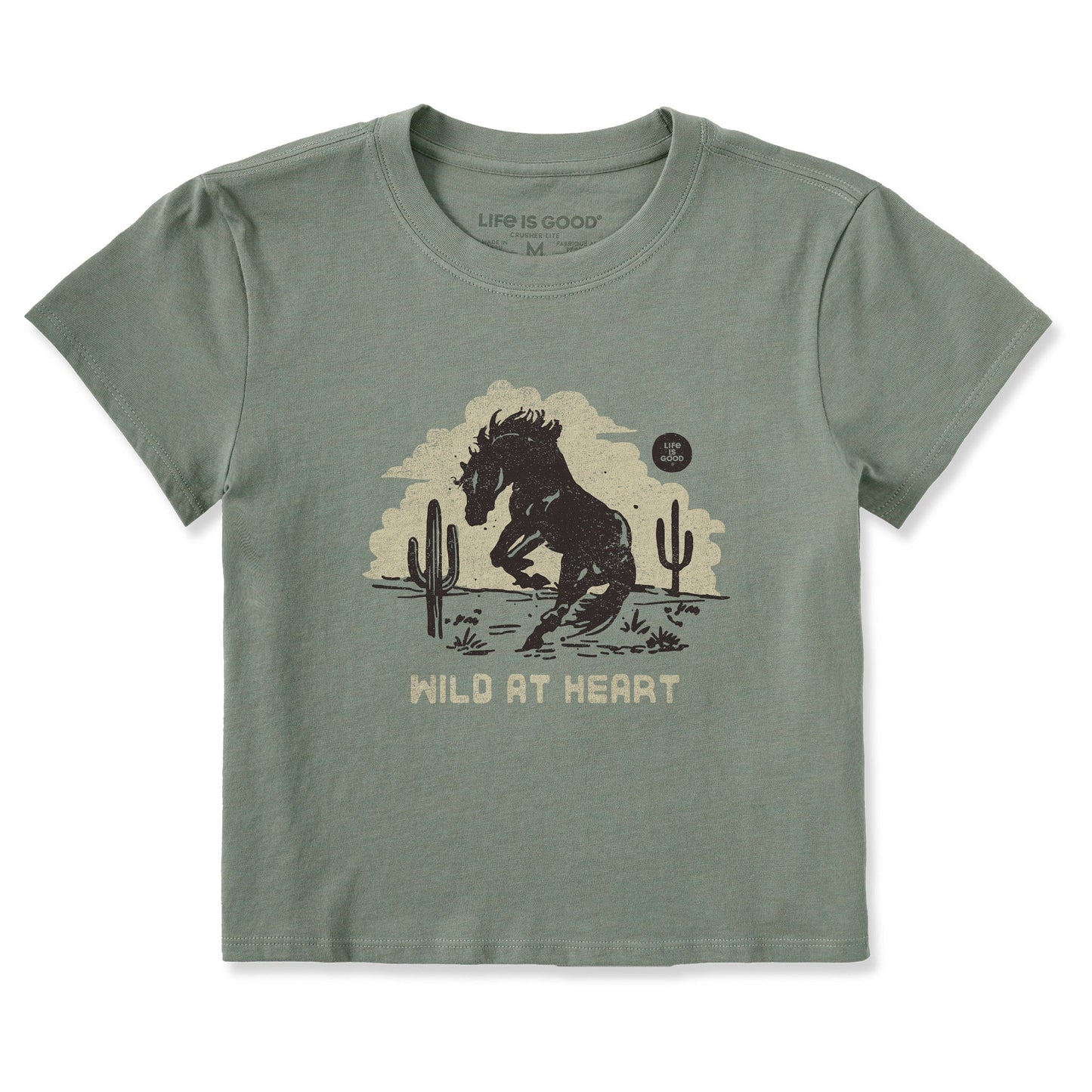 Women's Wild at Heart Mustang Crusher-LITE Shrunken Tee
