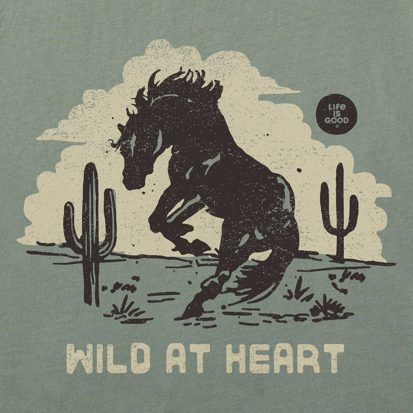 Women's Wild at Heart Mustang Crusher-LITE Shrunken Tee