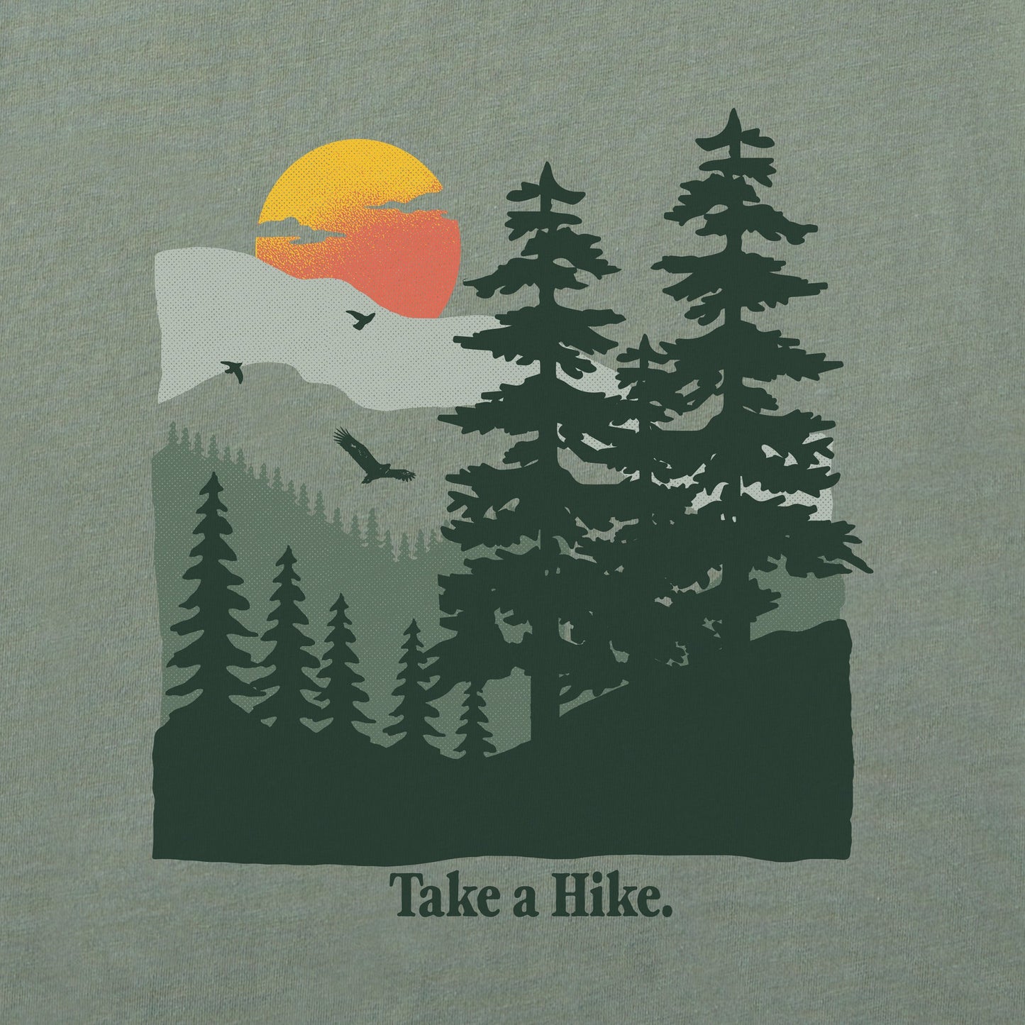 Men's Take a Hike Mountains Short Sleeve Crusher-LITE Tee