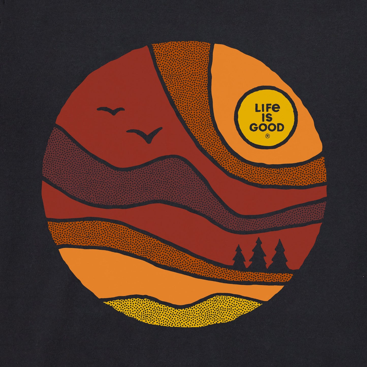 Men's Golden Hour Landscape Short Sleeve Tee