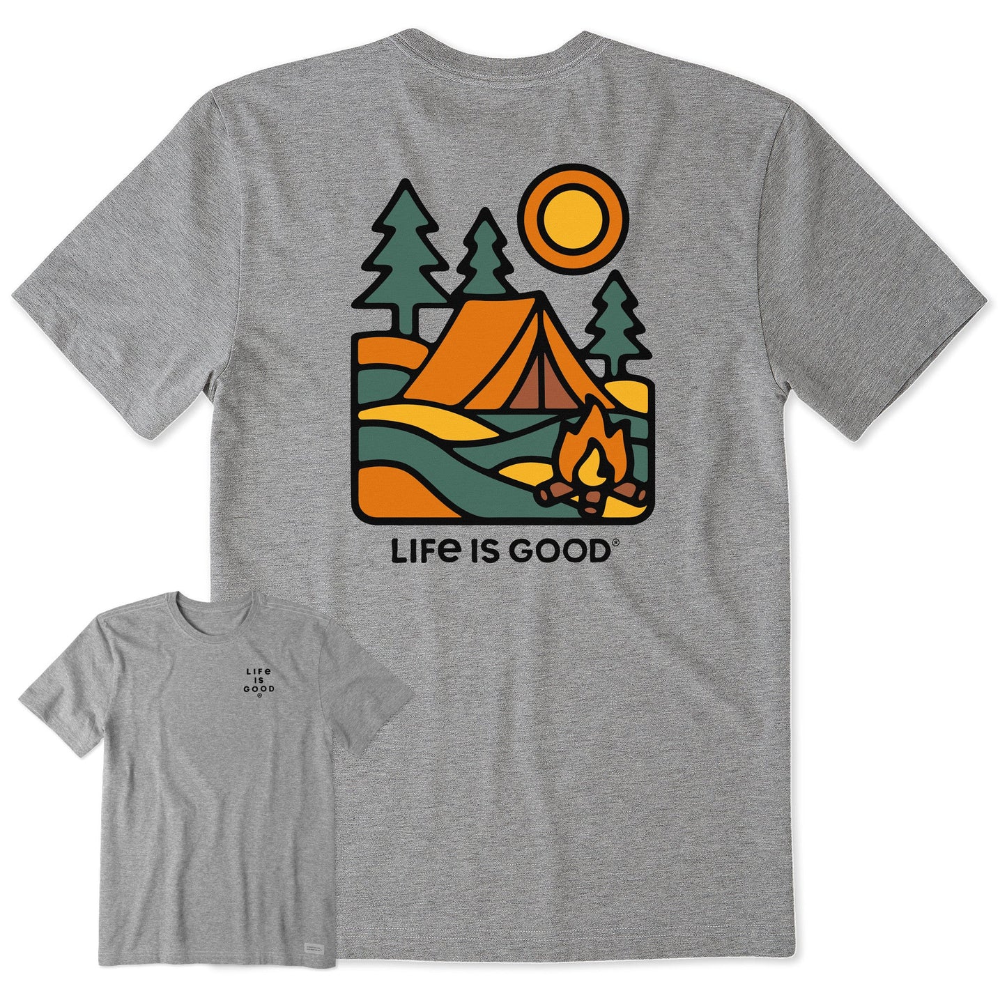 Men's Campfire Scene Short Sleeve Tee