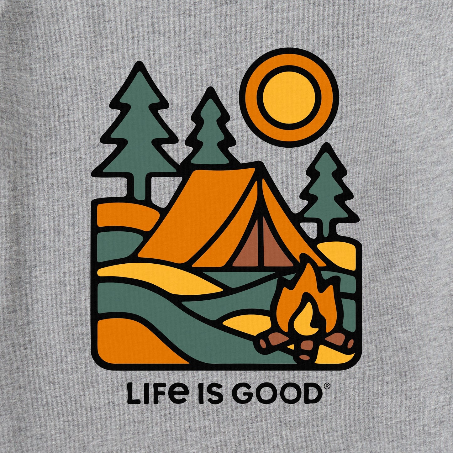 Men's Campfire Scene Short Sleeve Tee