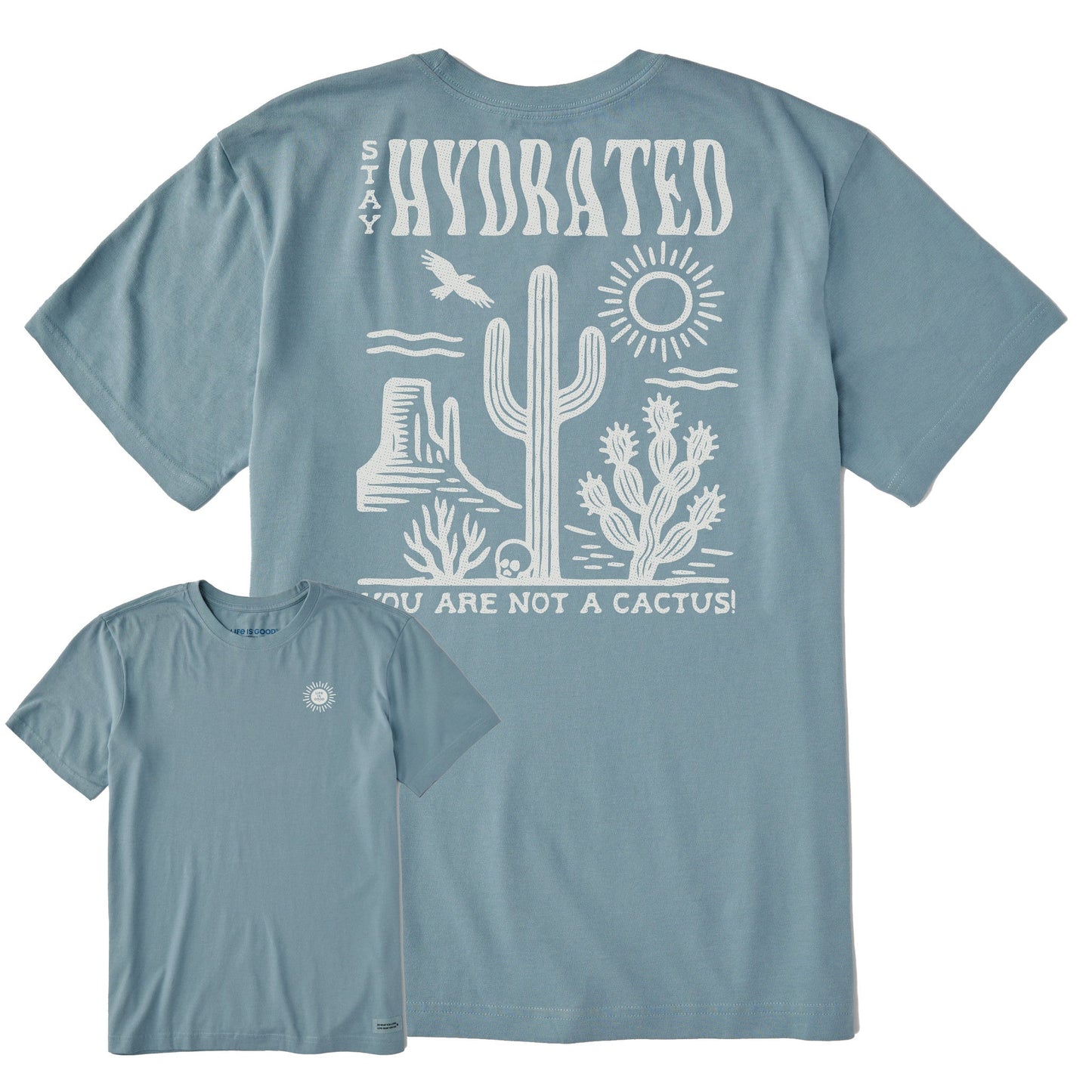 Men's Stay Hydrated Cactus Short Sleeve Crusher Tee