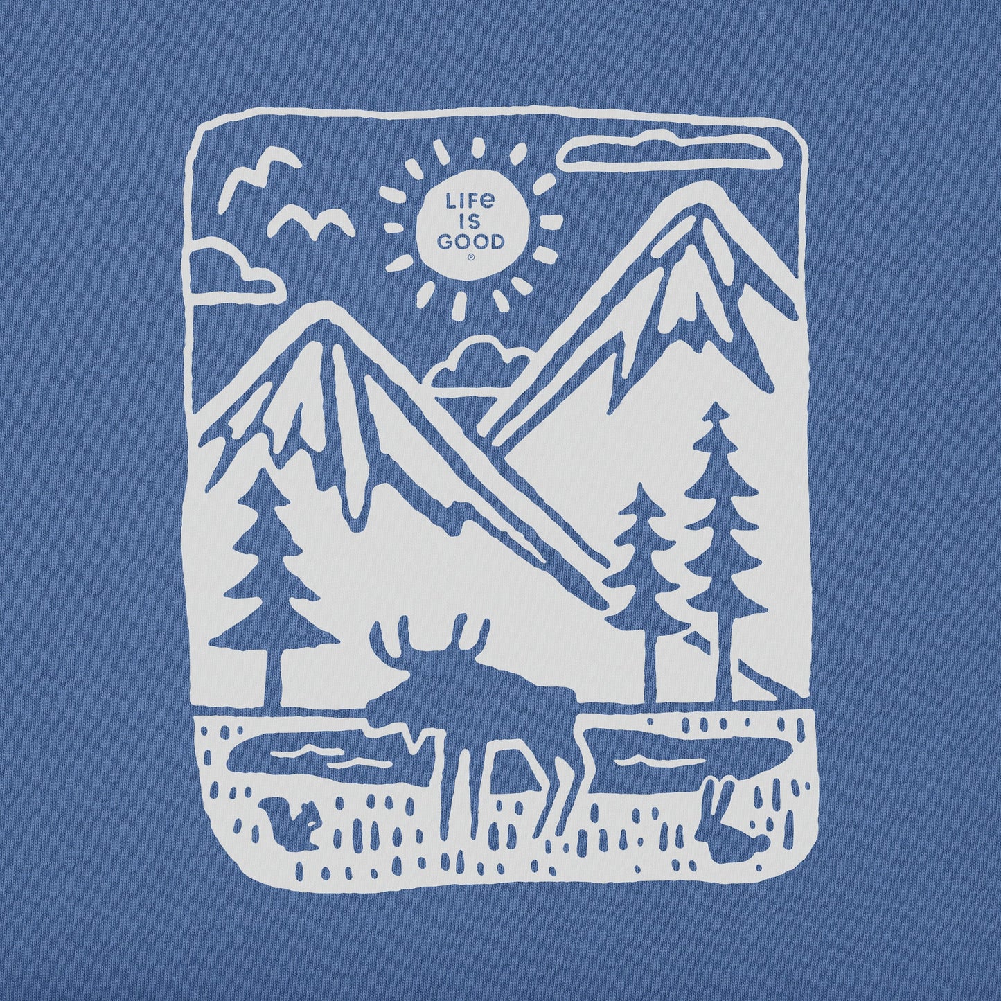 Men's Moose Mountain Scene Short Sleeve Tee