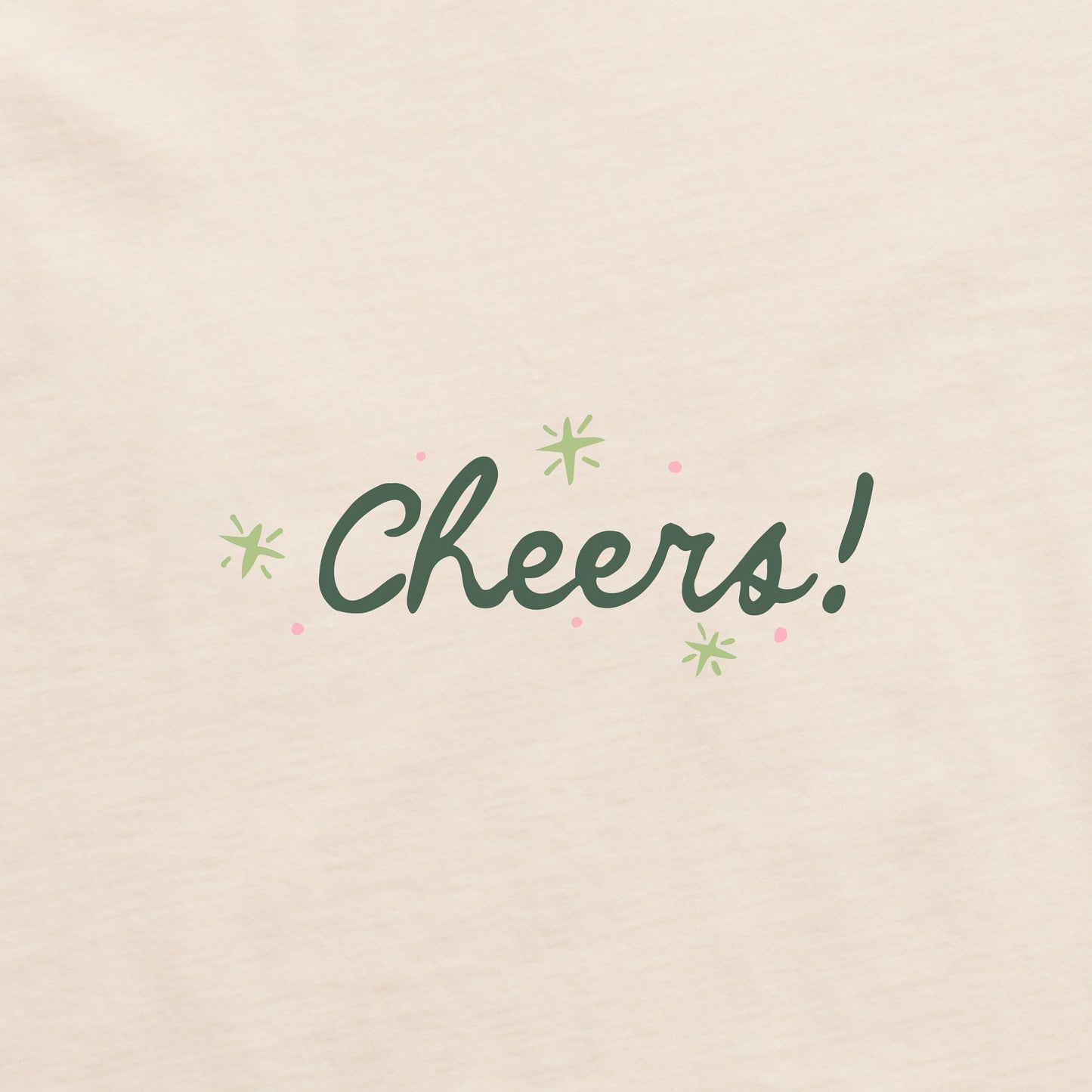 Women's Cheers Holiday Tinis Long Sleeve Crusher Boxy Tee