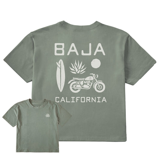 Women's Baja California Short Sleeve Crusher Boxy Tee