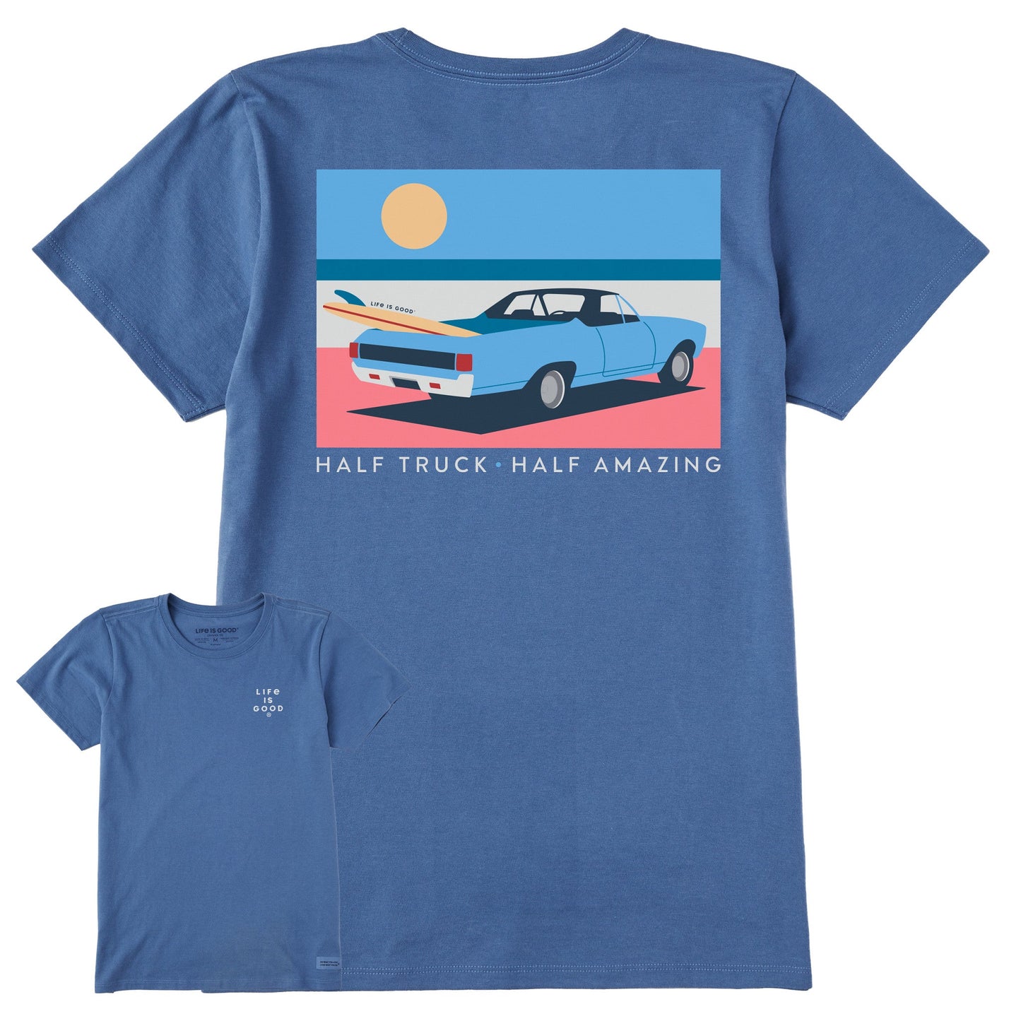 Women's Half Truck Half Amazing Short Sleeve Tee