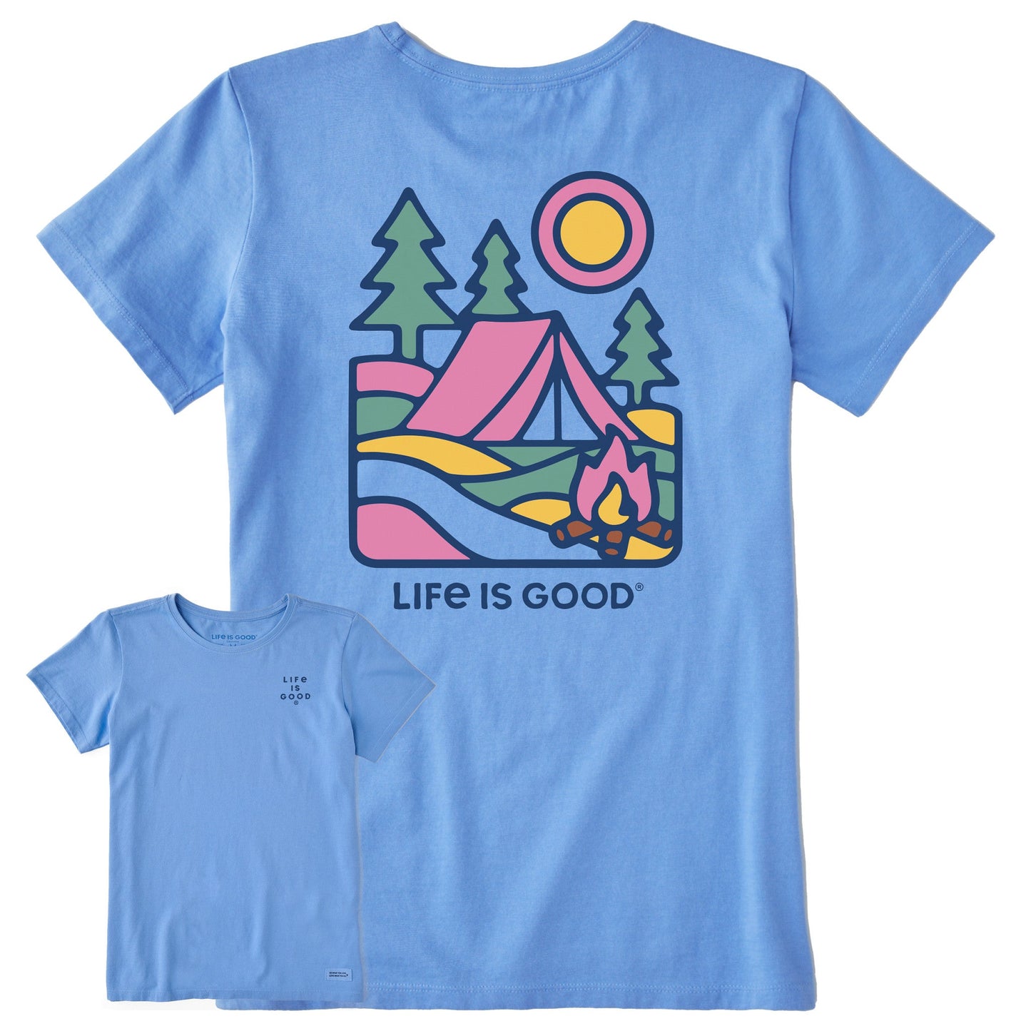 Women's Campfire Scene Short Sleeve Tee