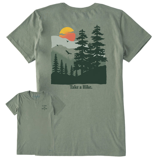 Women's Take a Hike Mountains Short Sleeve Crusher Tee