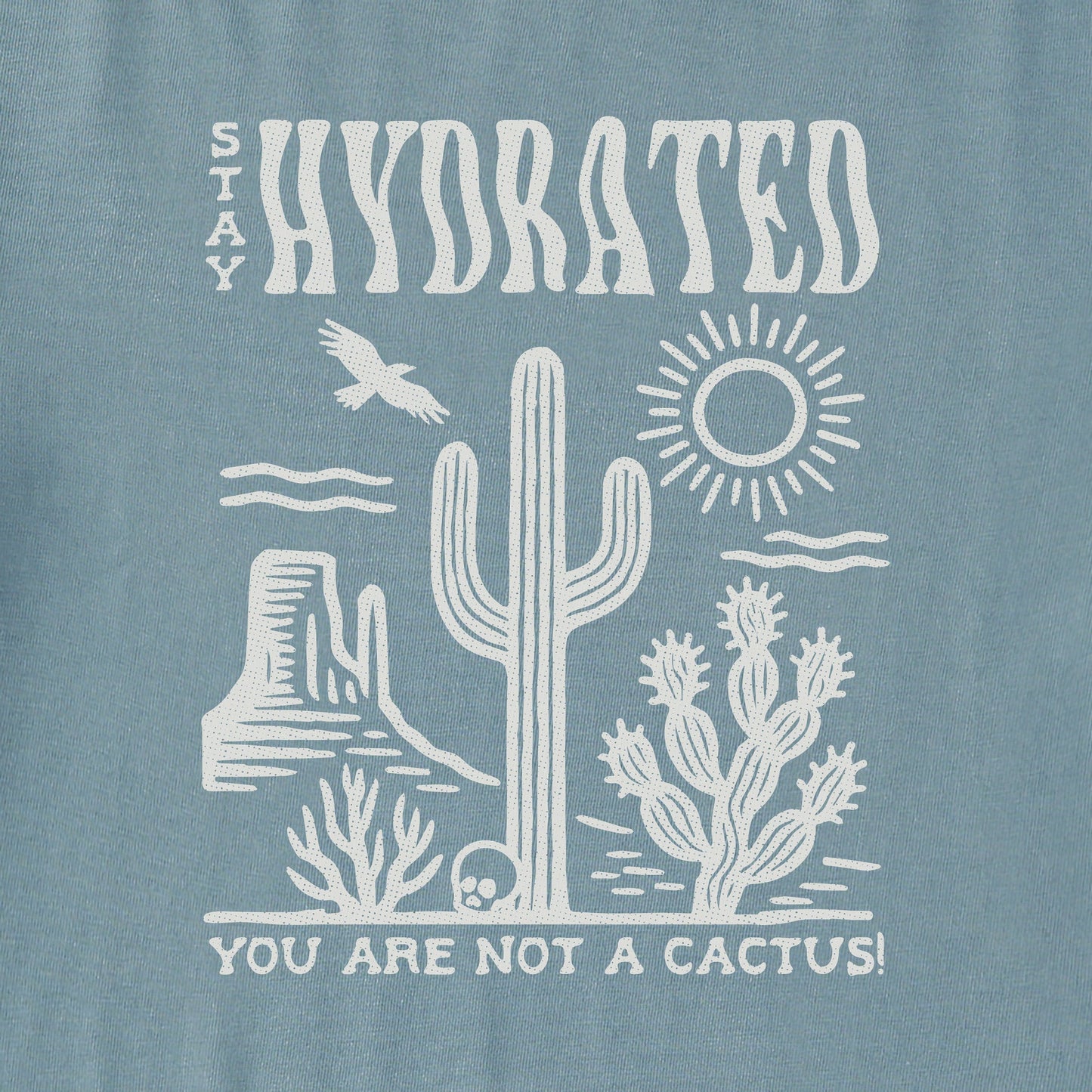 Women's Stay Hydrated Cactus Short Sleeve Crusher Tee