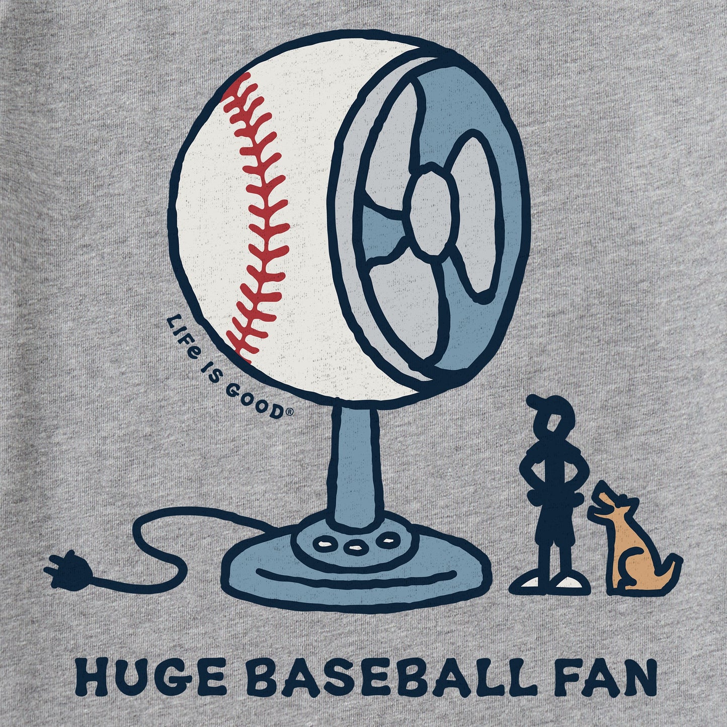 Men's Huge Baseball Fan Short Sleeve Tee