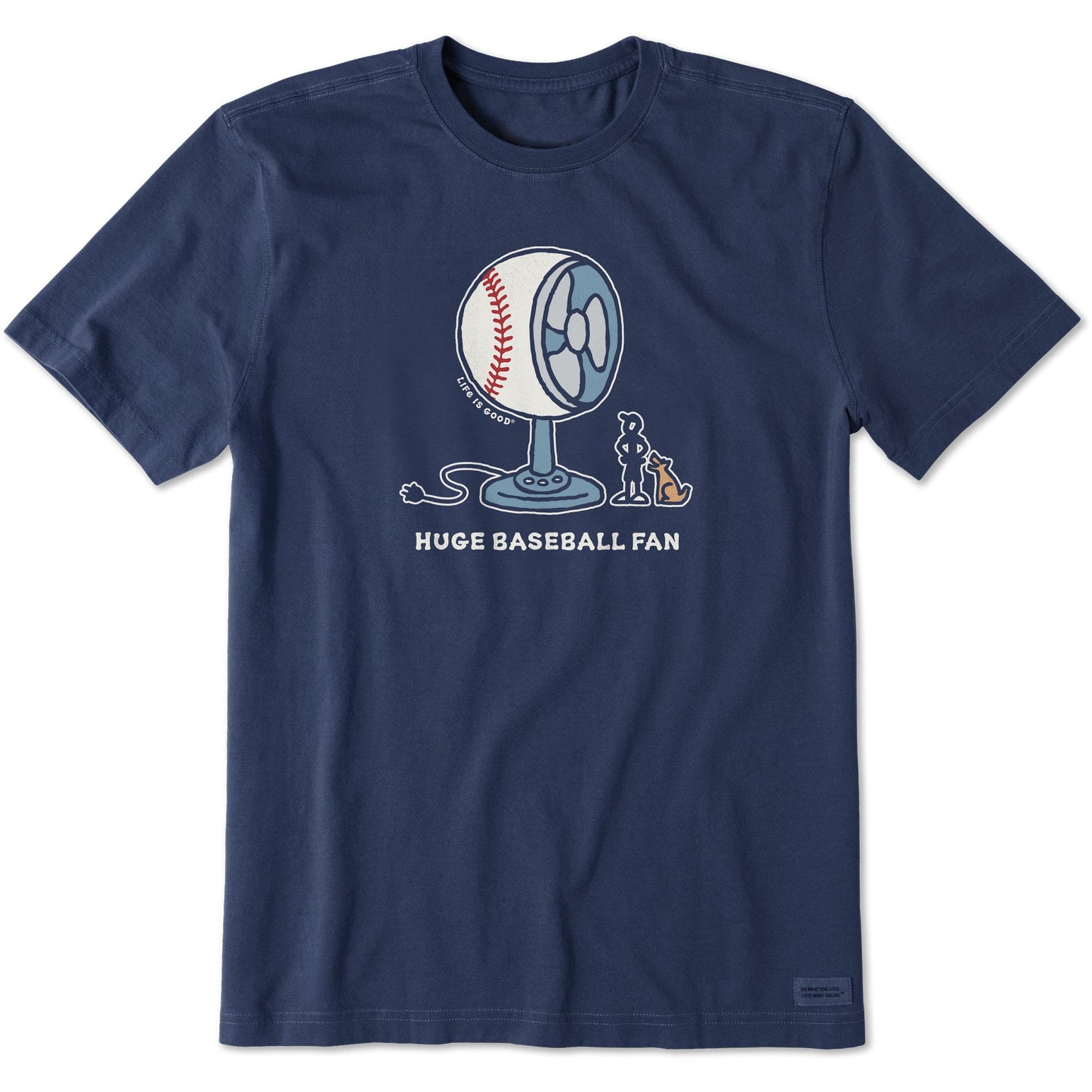 Men's Huge Baseball Fan Short Sleeve Tee