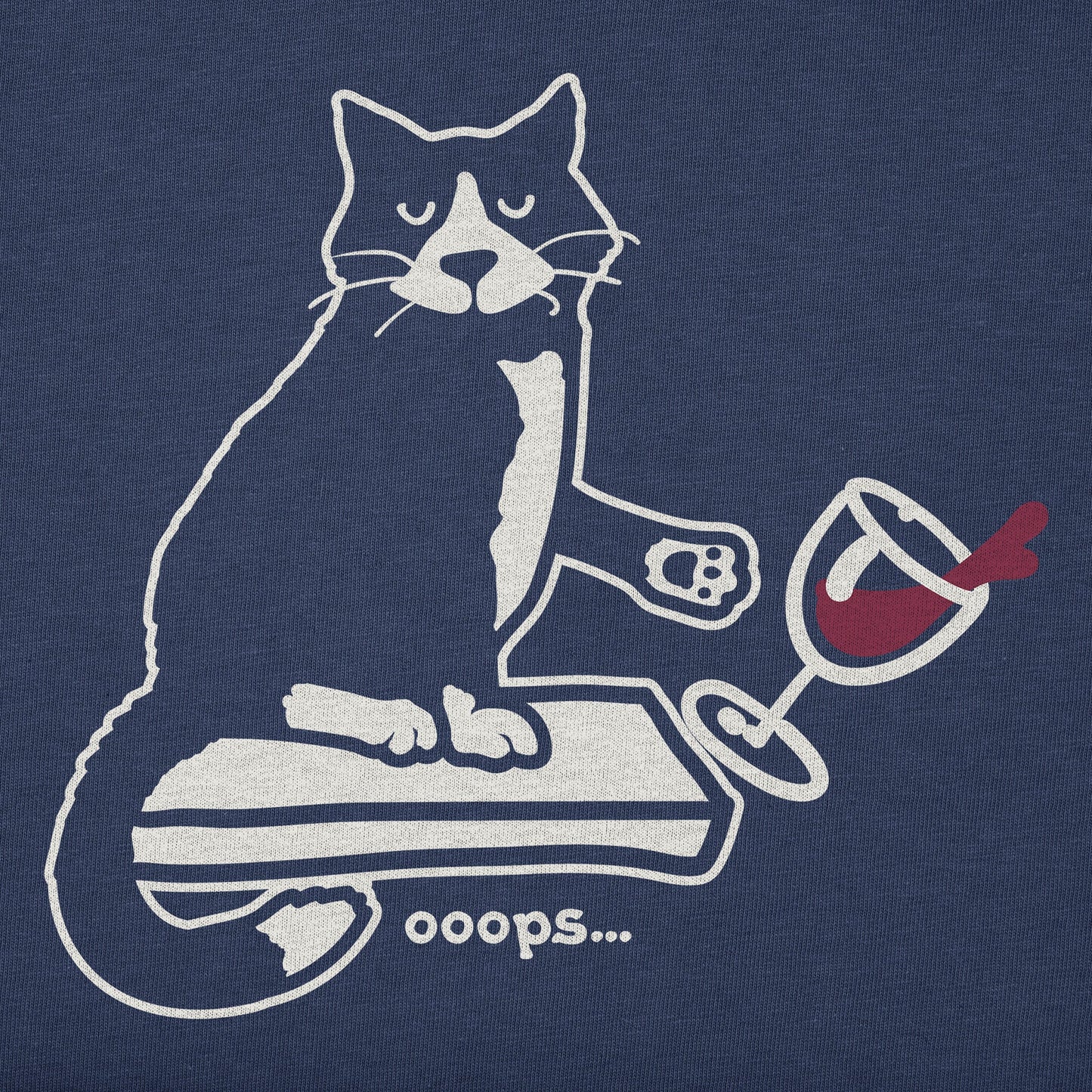 Men's Oops Cat Short Sleeve Crusher Tee