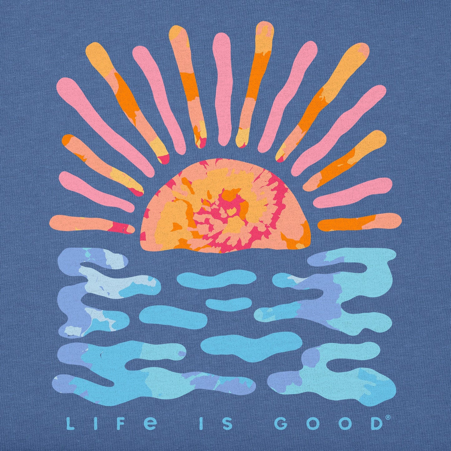 Women's Sun Water Tie Dye Short Sleeve Tee