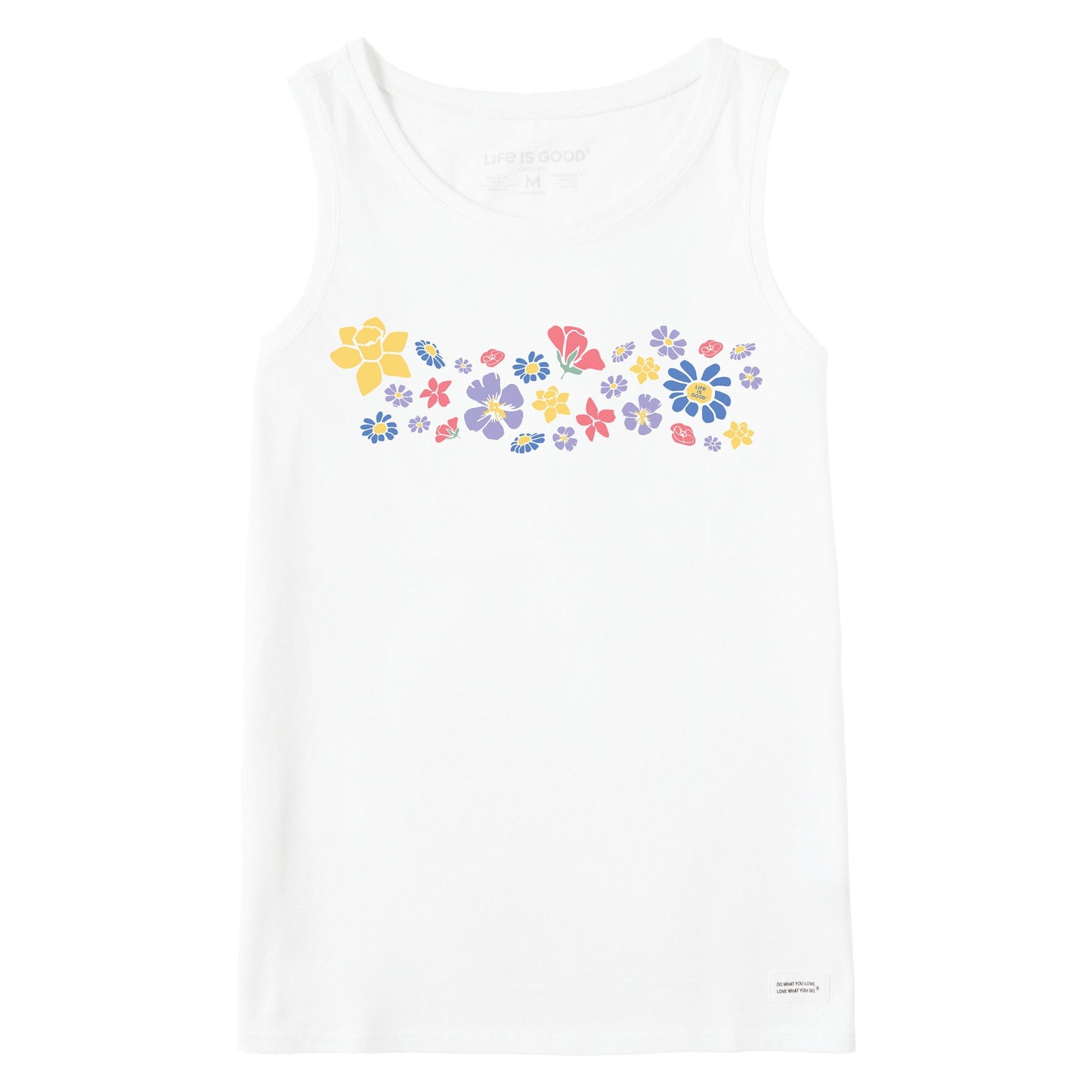 Women's Spring Wildflowers Pattern Crusher Tank