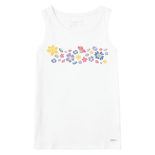 Women's Spring Wildflowers Pattern Crusher Tank