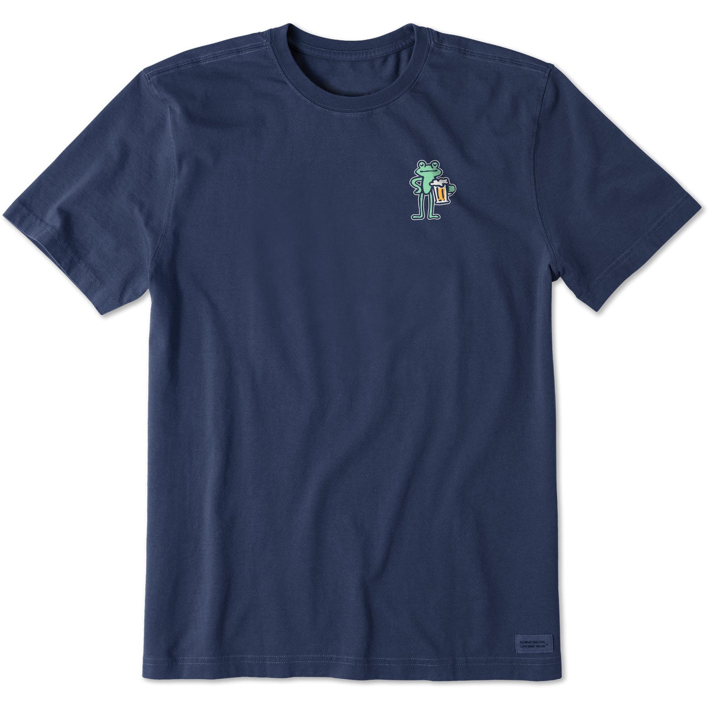 Men's Frog with Beer Short Sleeve Crusher Tee