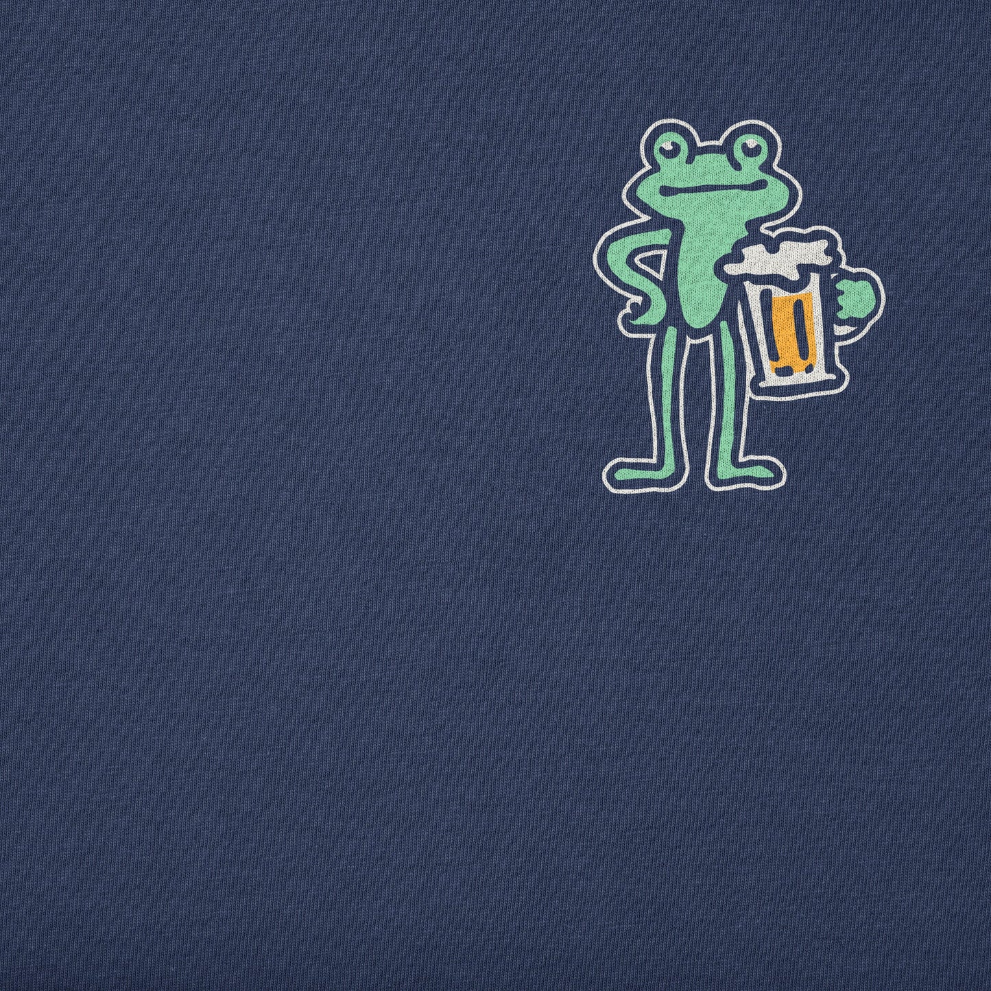 Men's Frog with Beer Short Sleeve Crusher Tee