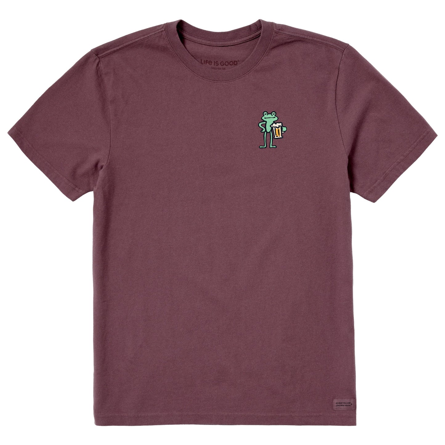 Men's Frog with Beer Short Sleeve Crusher Tee