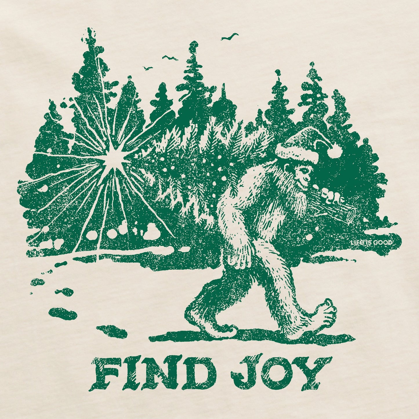 Men's Find Joy Sasquatch Short Sleeve Crusher Tee