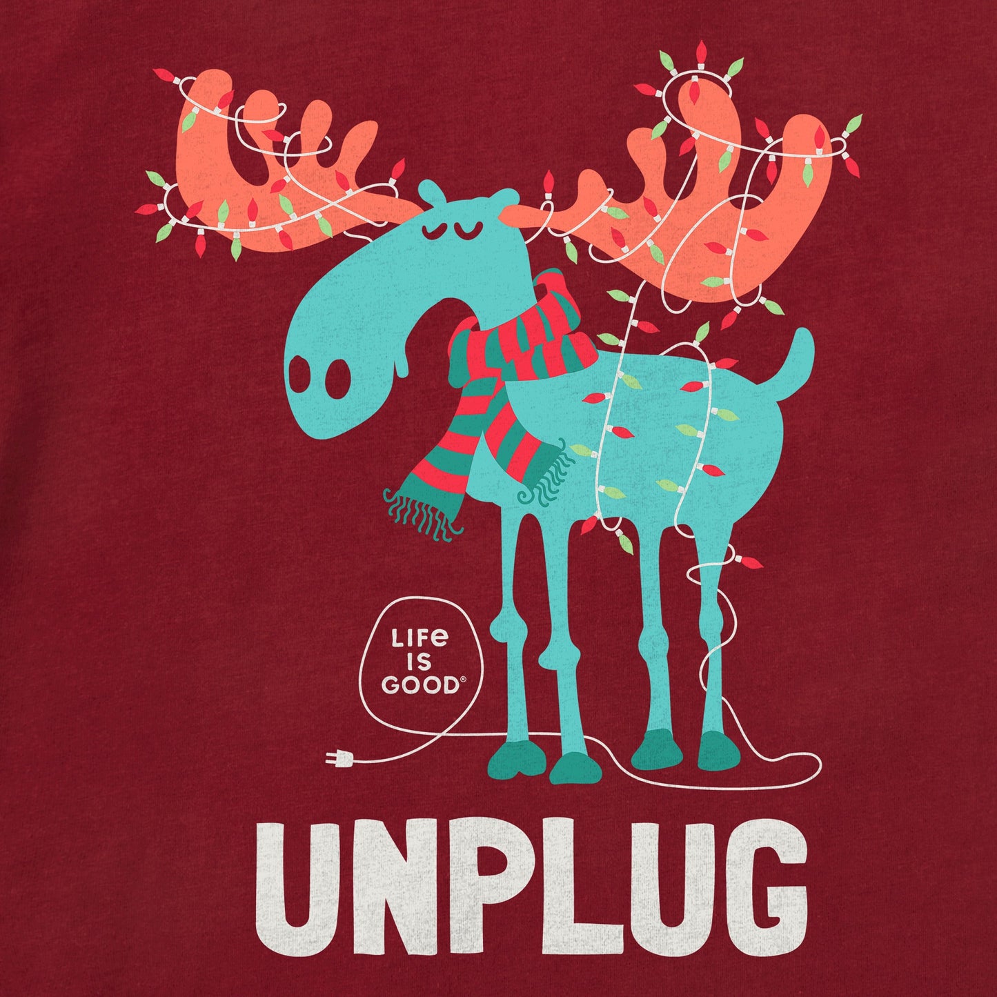 Toddler Unplug Moose Short Sleeve Crusher Tee