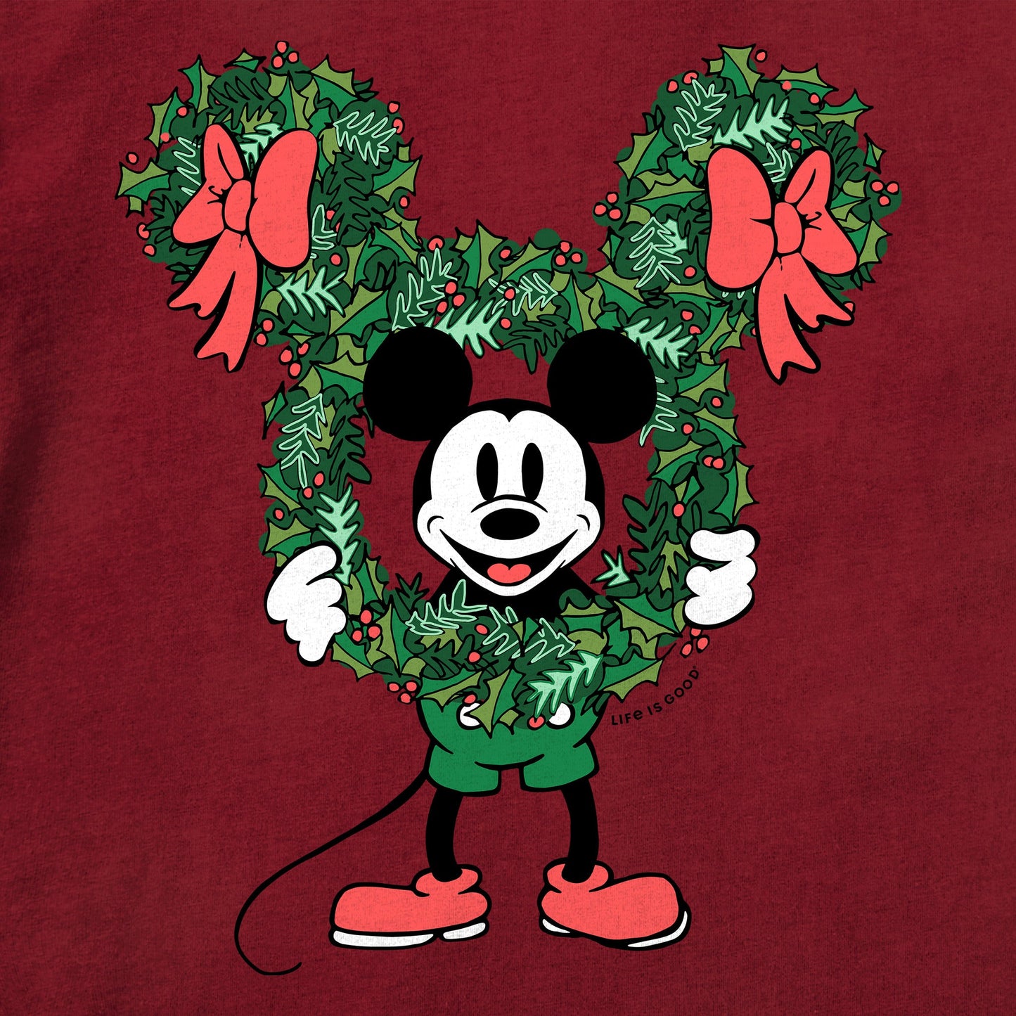 Toddler Steamboat Willie Wreath Short Sleeve Toddler Crusher Tee