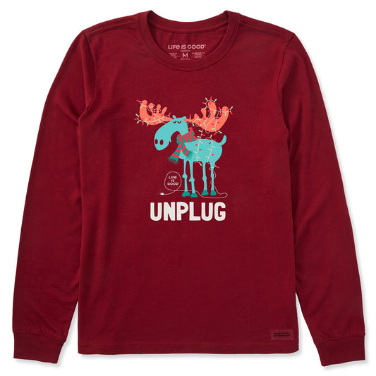 Women's Unplug Moose Long Sleeve Crusher Tee