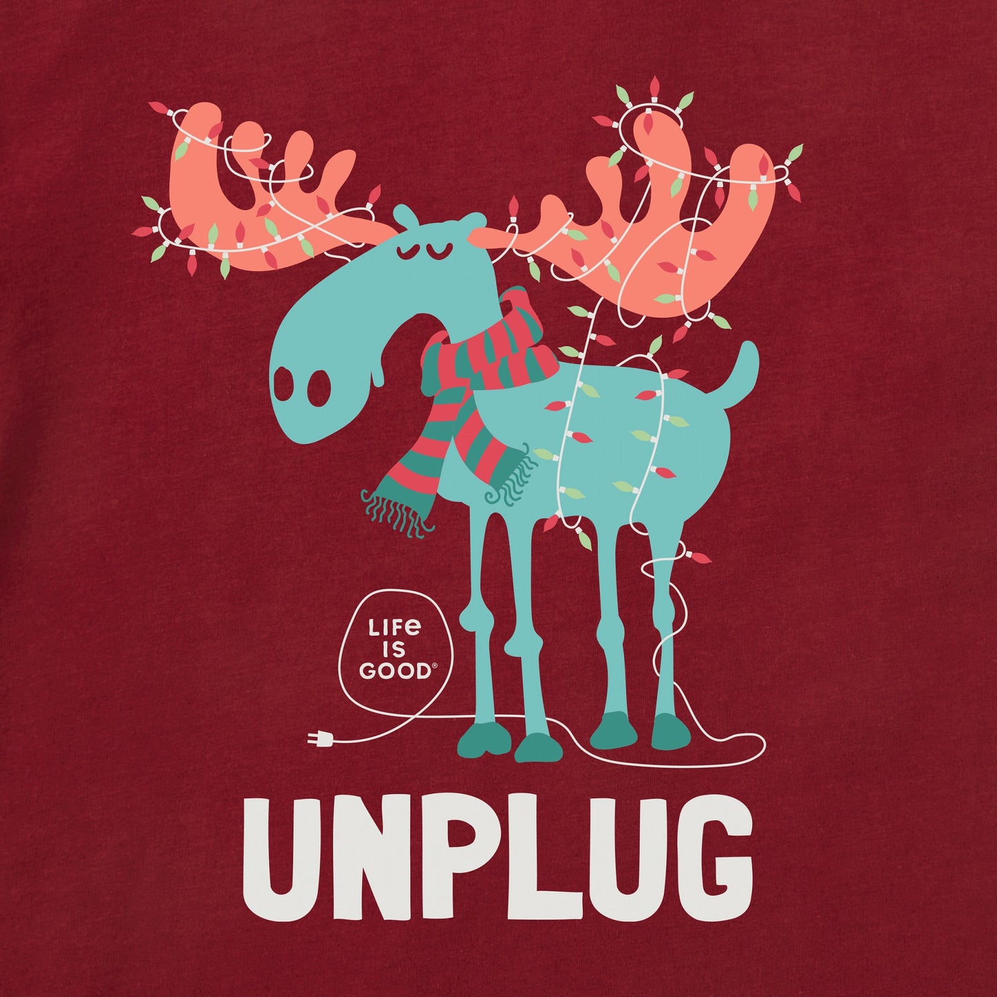 Women's Unplug Moose Long Sleeve Crusher Tee
