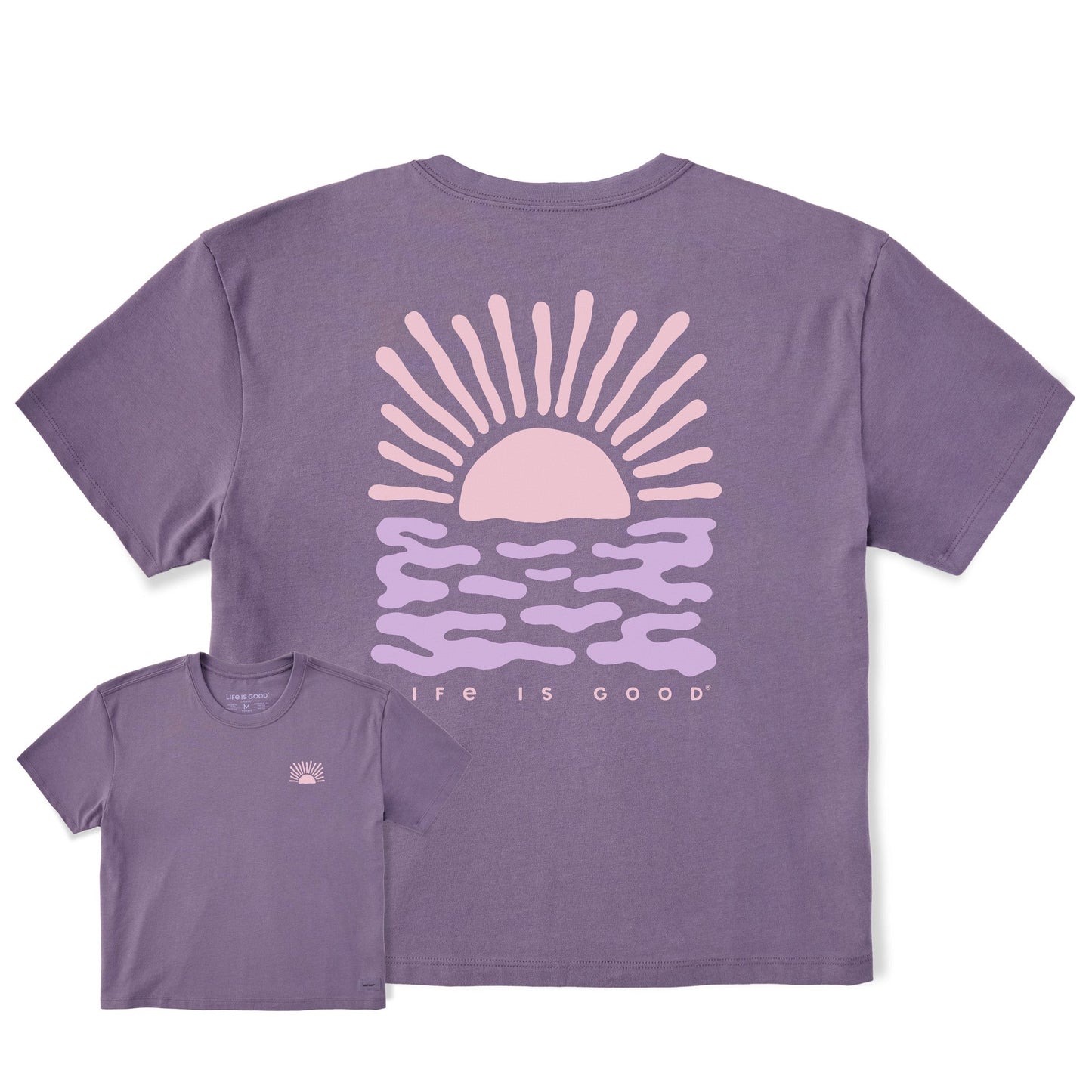 Women's Sun Over the Water Short Sleeve Crusher Boxy Tee