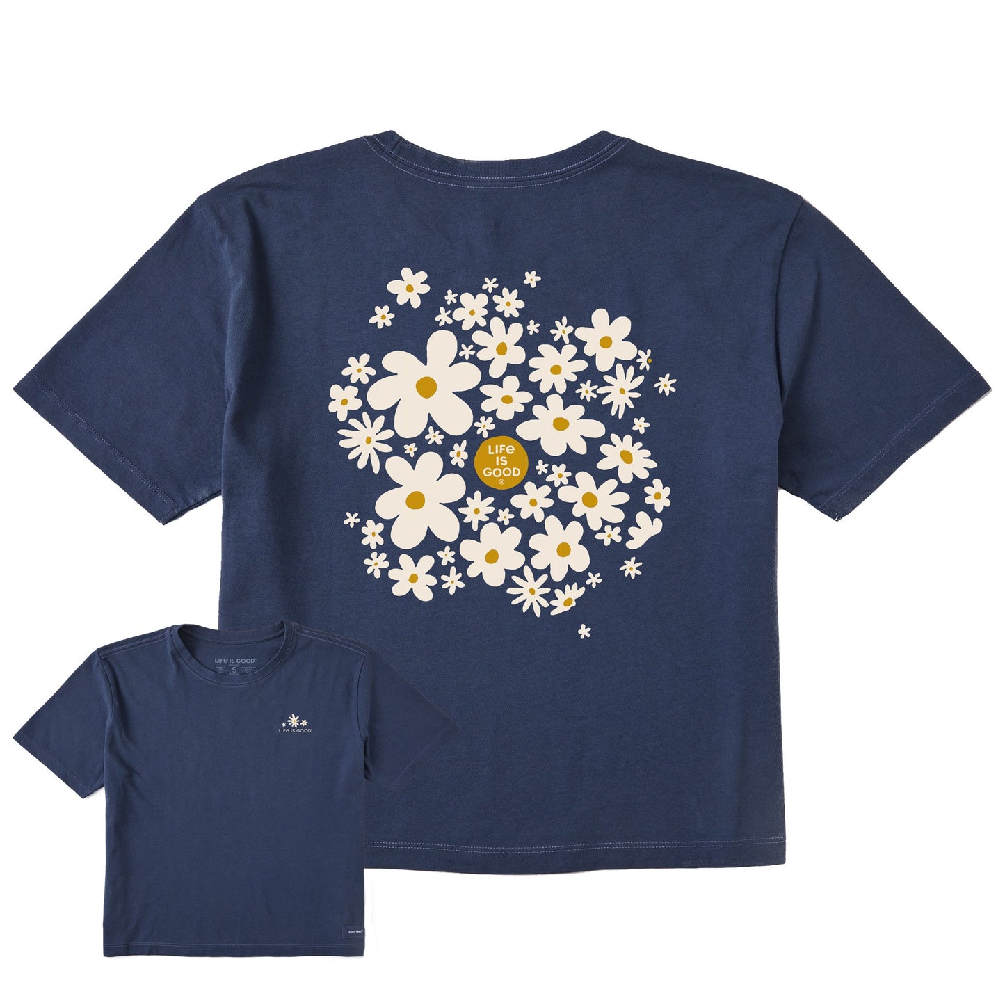 Women's Daisy Splash Short Sleeve Crusher Boxy Tee