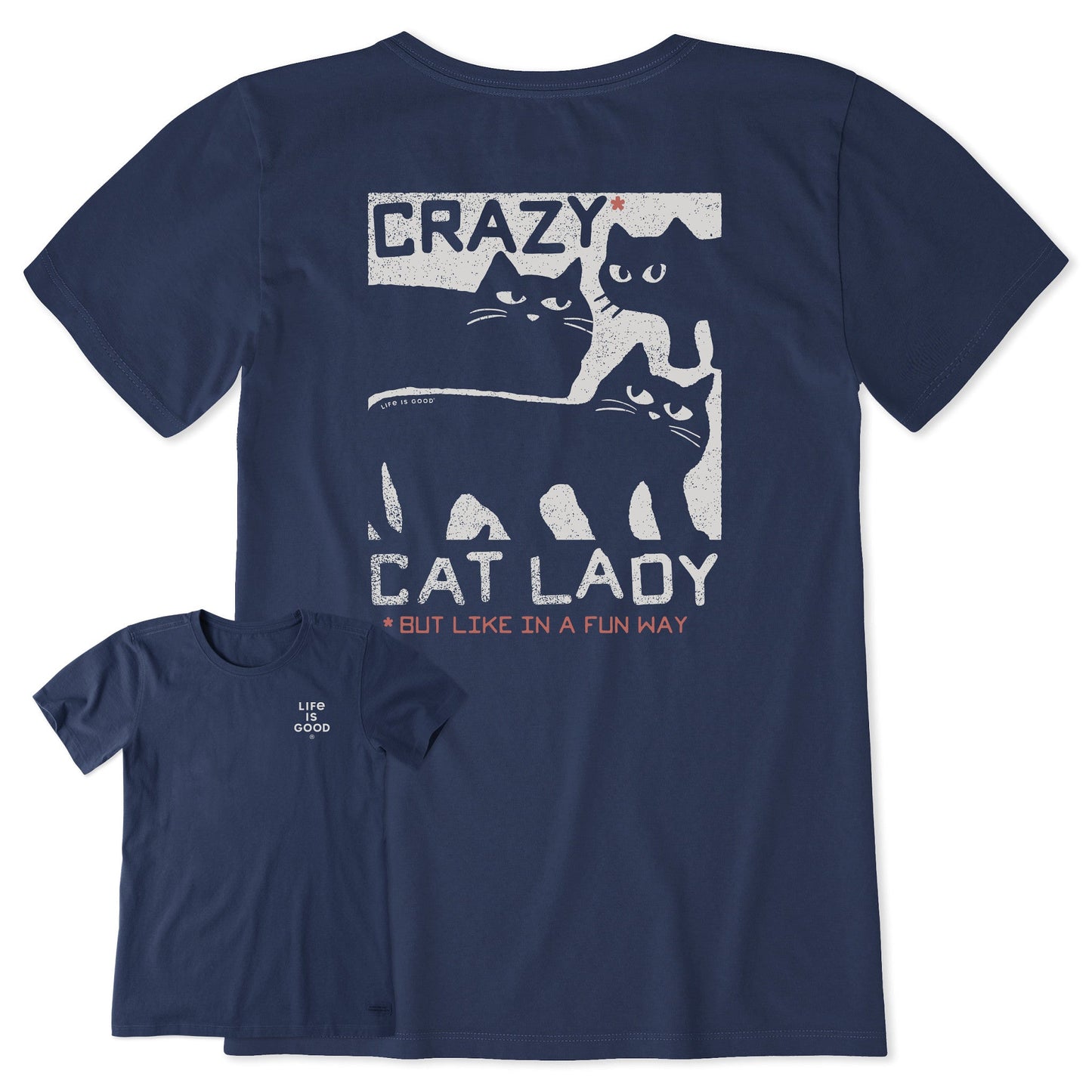 Women's Crazy Cat Lady Short Sleeve Tee