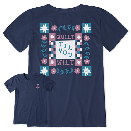 Women's Quilt Til You Wilt Short Sleeve Tee