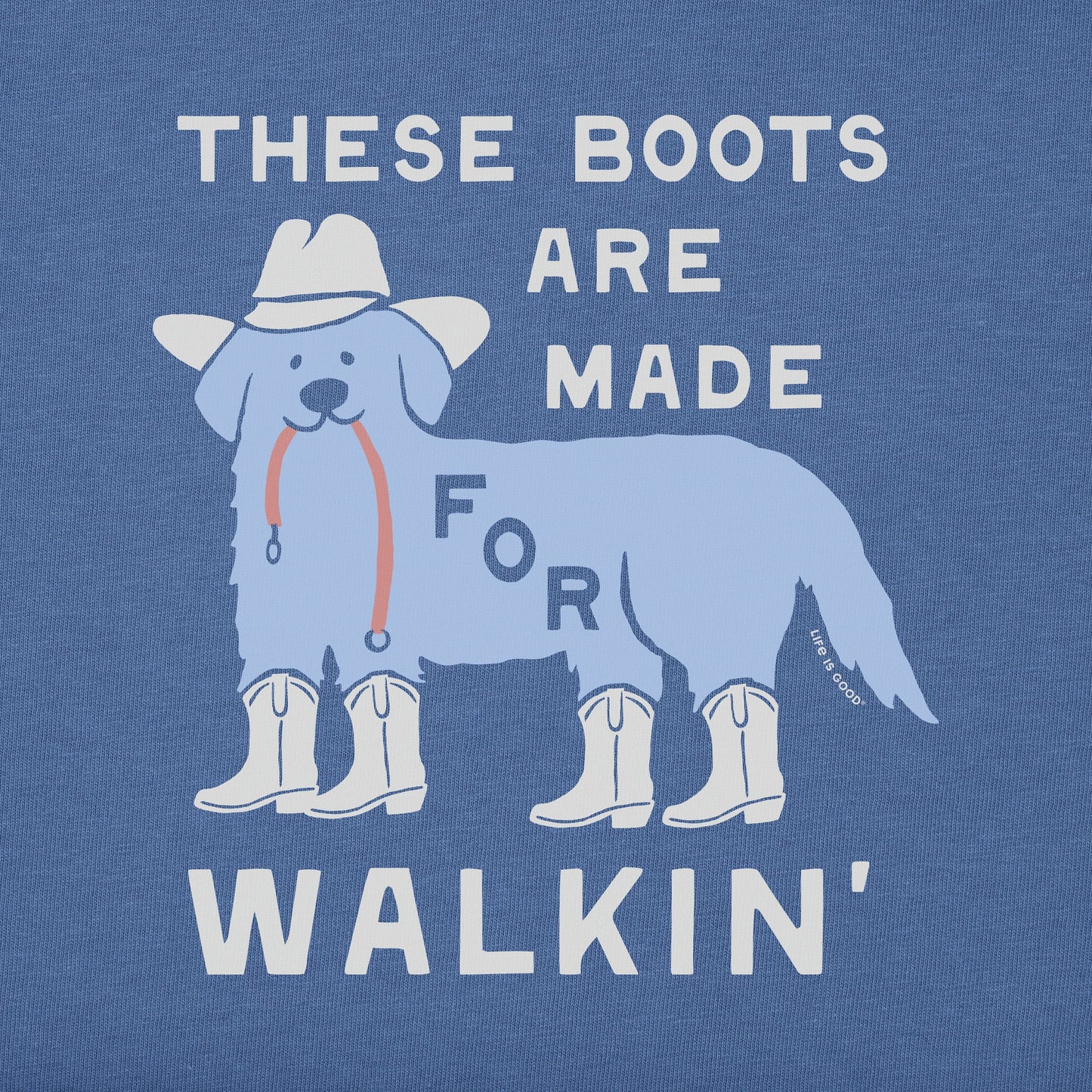 Women's These Boots are Made for Walkin Dog Short Sleeve Tee
