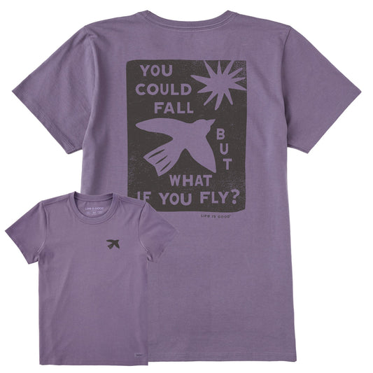 Women's But What if You Fly? Short Sleeve Crusher Tee