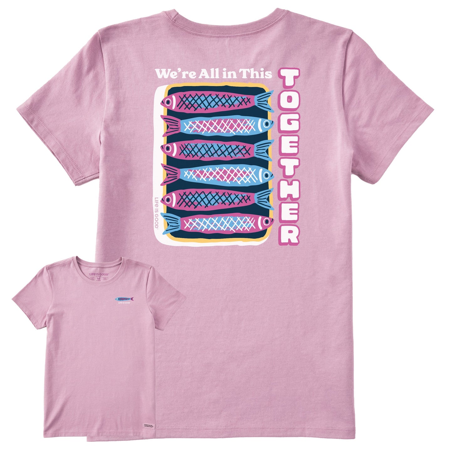 Women's We're All in This Together Fish Short Sleeve Crusher Tee