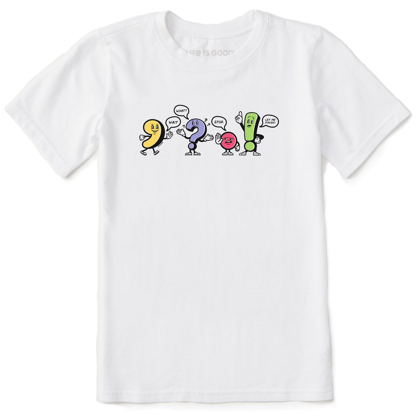Kids Punctuation Buddies Short Sleeve Crusher Tee