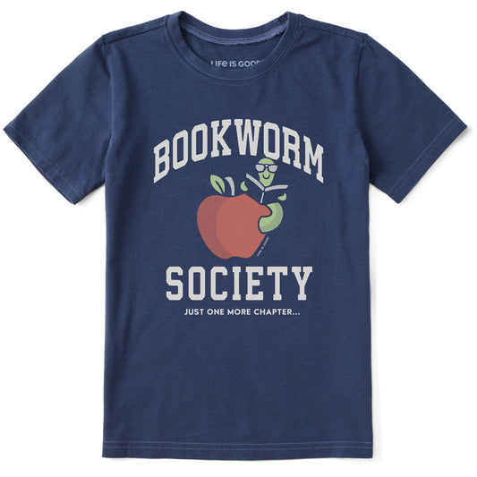 Kids Bookworm Society Short Sleeve Crusher Tee