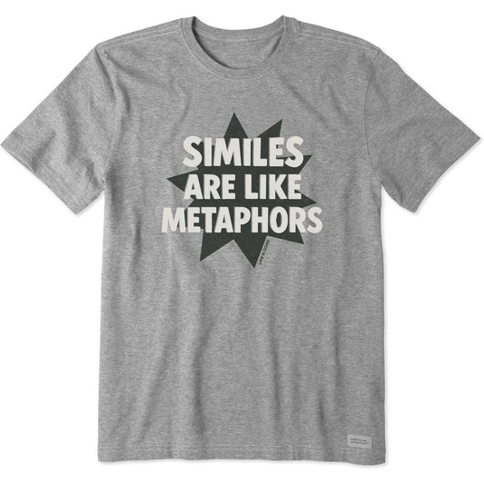 Men's Similes are like Metaphors Short Sleeve Tee