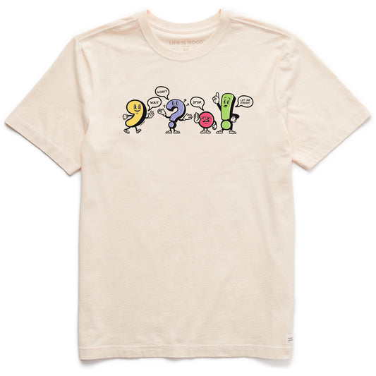 Men's Punctuation Buddies Short Sleeve Crusher Tee