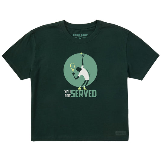 Women's You Got Served Short Sleeve Crusher Boxy Tee