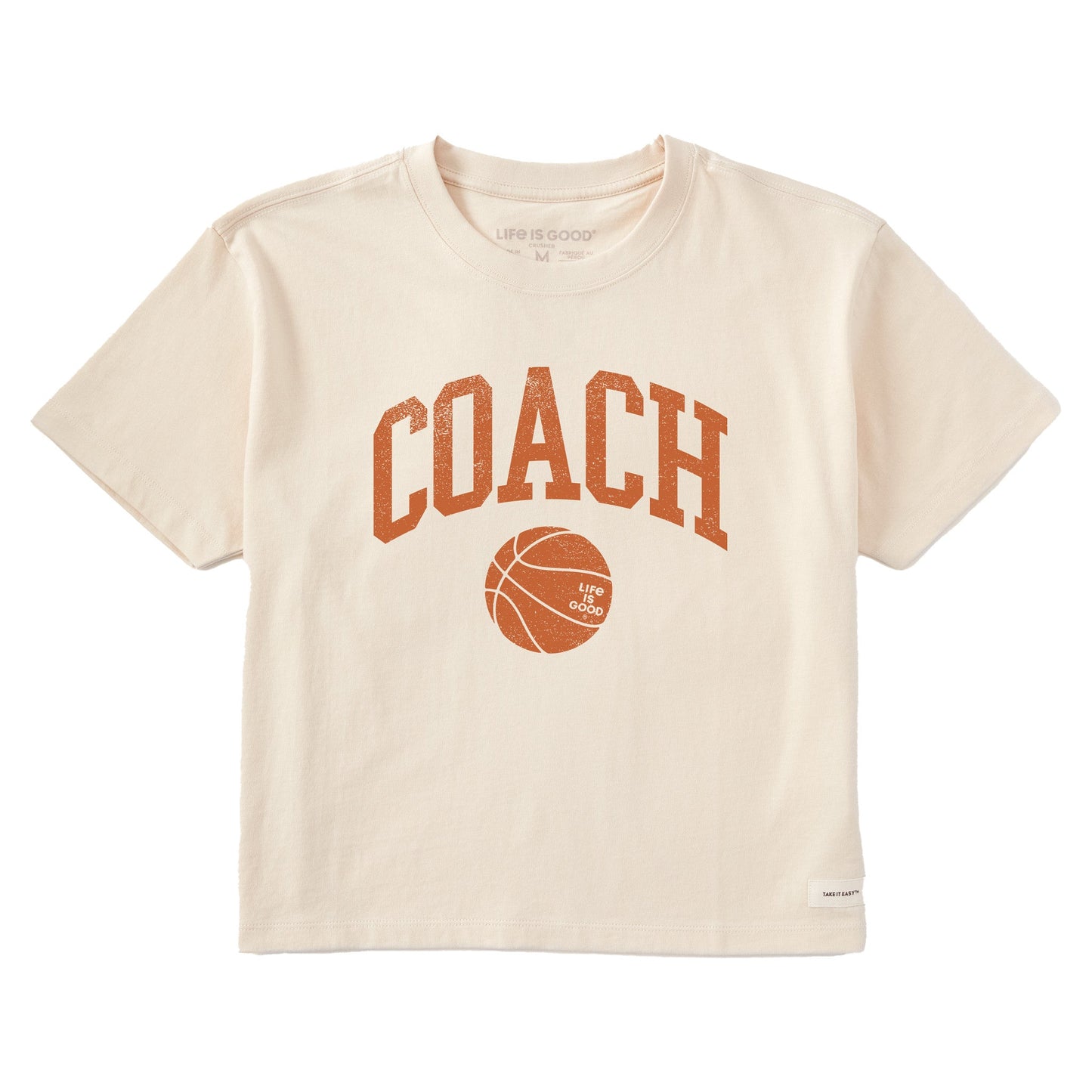Women's Basketball Coach Short Sleeve Crusher Boxy Tee